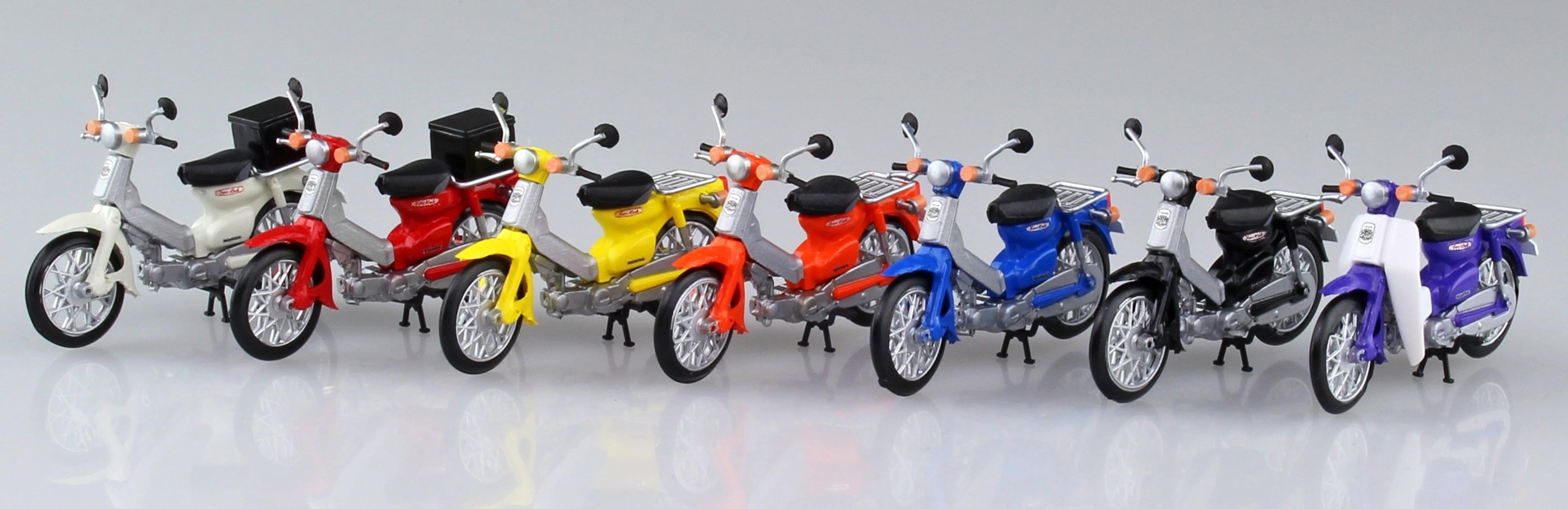 Aoshima 1/32 Honda Super Cub collection, Blind Box of 8