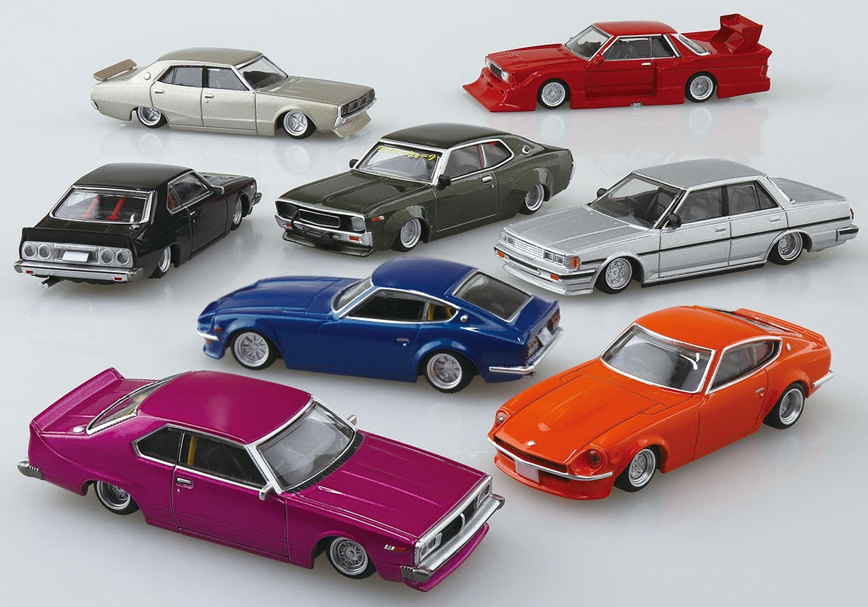 Aoshima 1/64 Mini Car Grand Champion Collection Part.14, Blind Box of 12