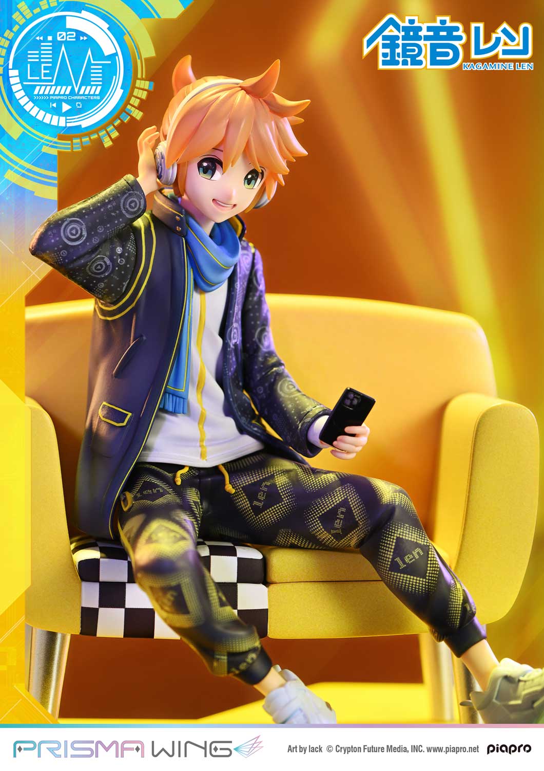 PRISMA WING Piapro Characters Kagamine Len 1/7 Scale Pre-Painted Figure