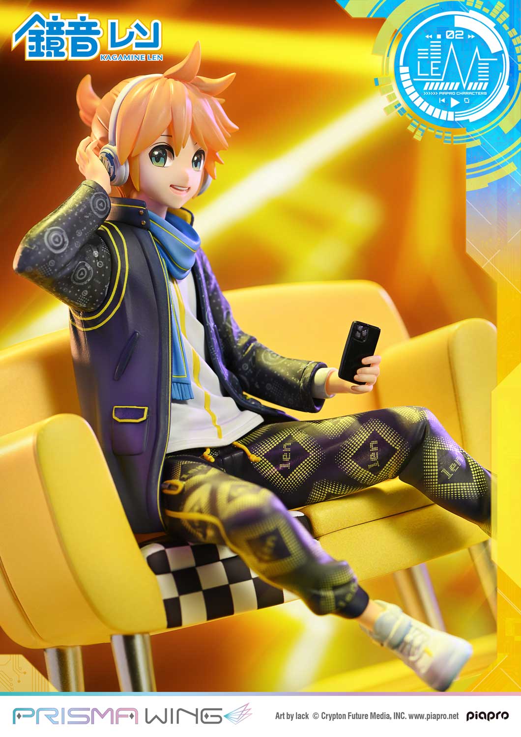 PRISMA WING Piapro Characters Kagamine Len 1/7 Scale Pre-Painted Figure