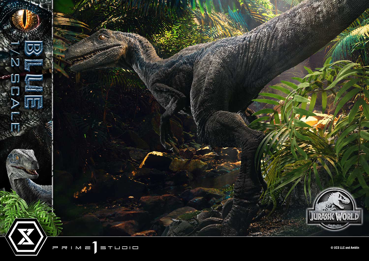 (PRE-ORDER) Legacy Museum Collection Jurassic World: Fallen Kingdom (Film) Blue 1/2 Scale Bonus Version