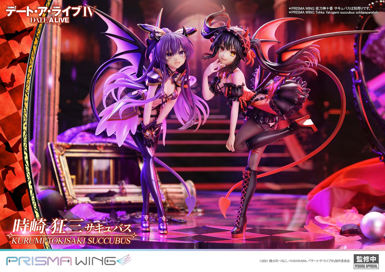 PRISMA WING DATE A LIVE Kurumi Tokisaki succubus 1/7 Scale Pre-Painted Figure