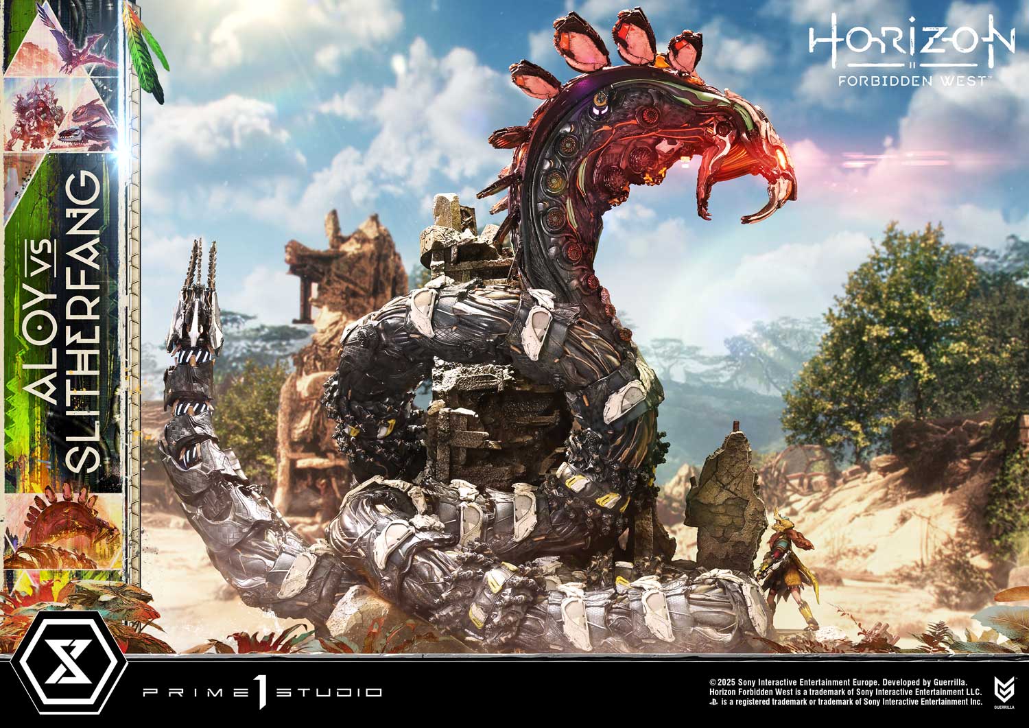 Ultimate Diorama Masterline Horizon Forbidden West Aloy vs. The Slitherfang Bonus Version