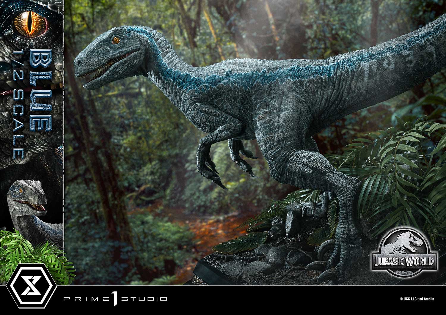 (PRE-ORDER) Legacy Museum Collection Jurassic World: Fallen Kingdom (Film) Blue 1/2 Scale