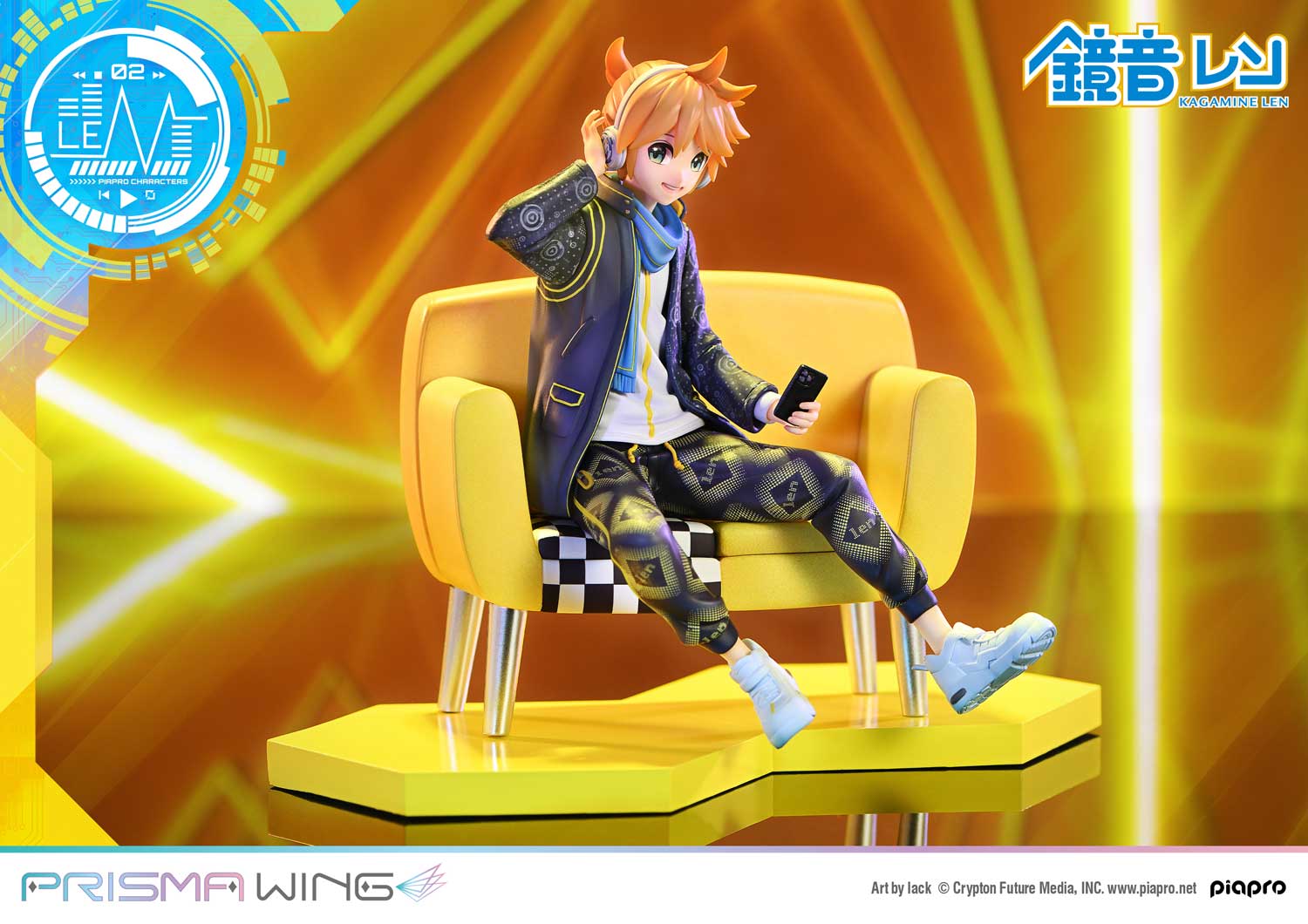PRISMA WING Piapro Characters Kagamine Len 1/7 Scale Pre-Painted Figure