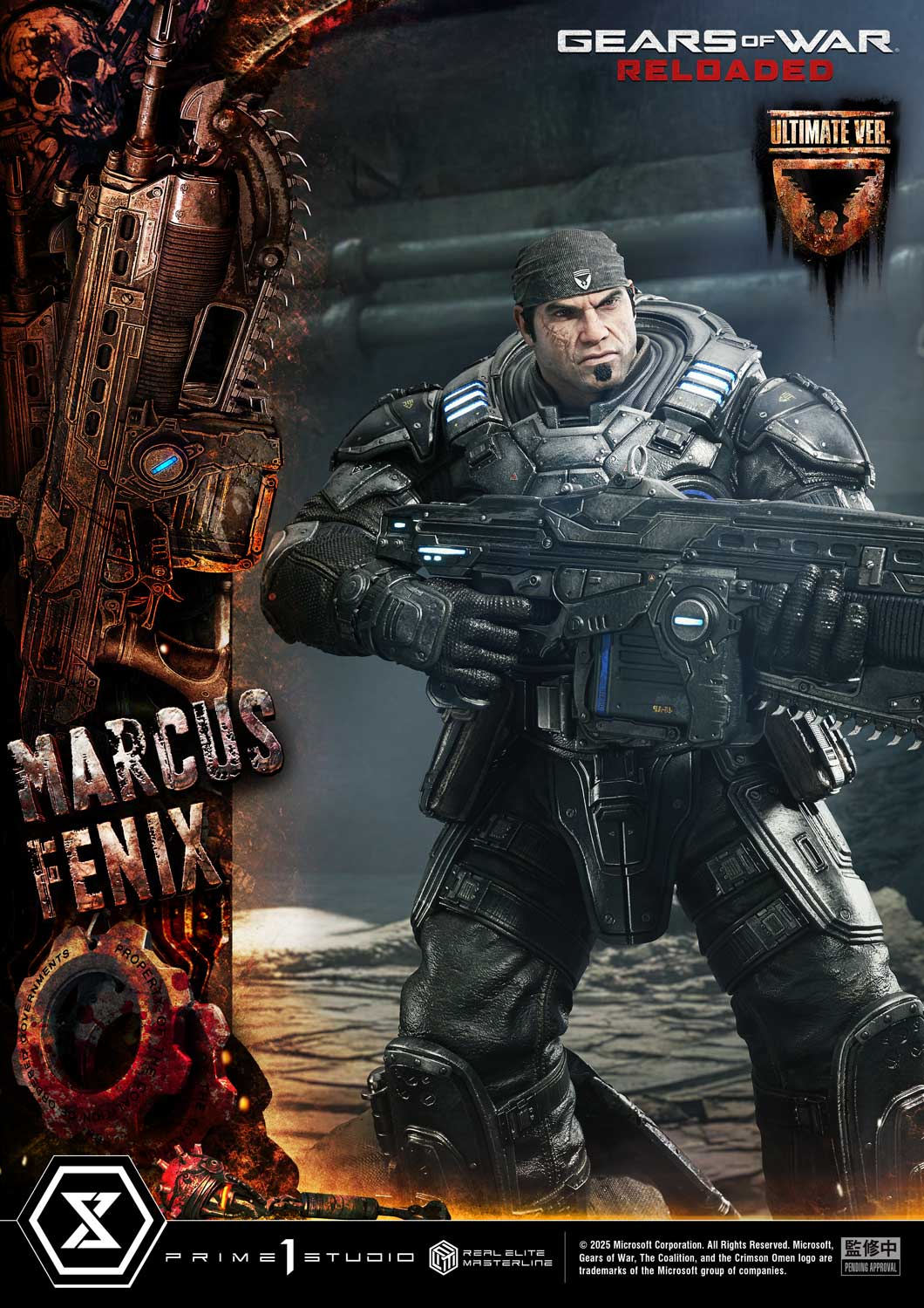 Real Elite Masterline Gears of War: Reloaded Marcus Fenix Ultimate Version