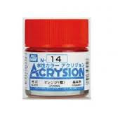 Mr Hobby Acrysion N14 - Orange (Gloss/Primary)