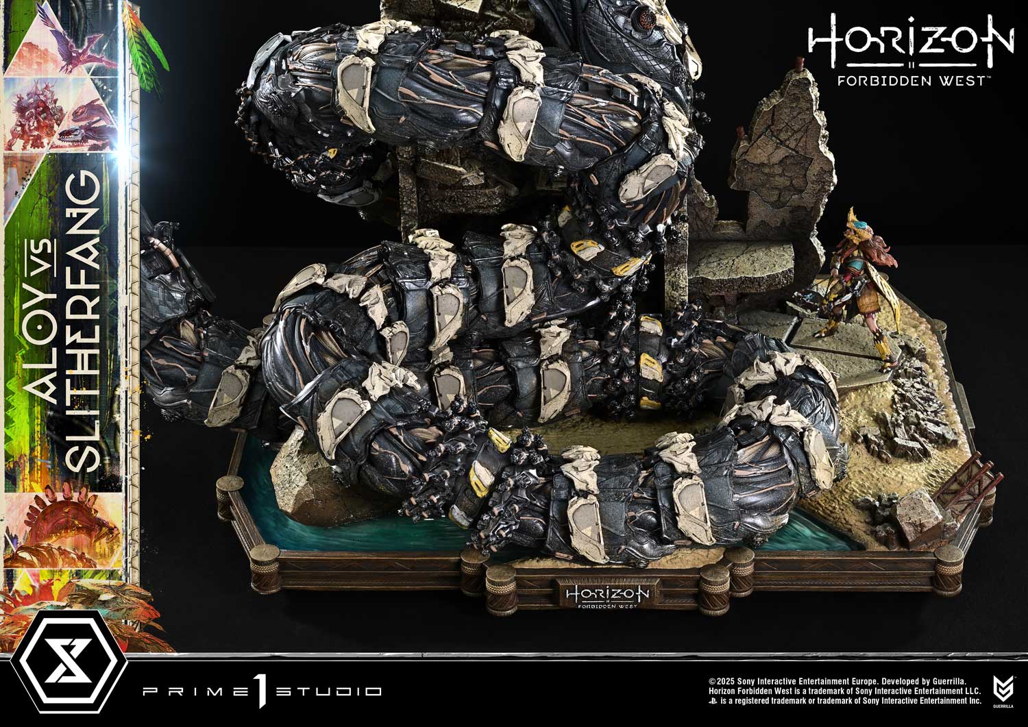 Ultimate Diorama Masterline Horizon Forbidden West Aloy vs. The Slitherfang Bonus Version