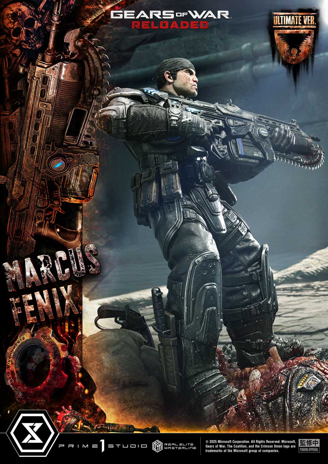 Real Elite Masterline Gears of War: Reloaded Marcus Fenix Ultimate Bonus Version