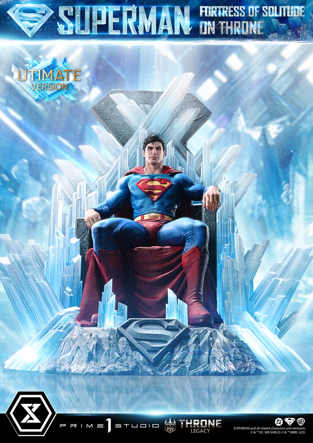 Throne Legacy Superman (Comics) Superman Fortress of Solitude on Throne (Design by Gabriele Dell'Otto) Ultimate Version