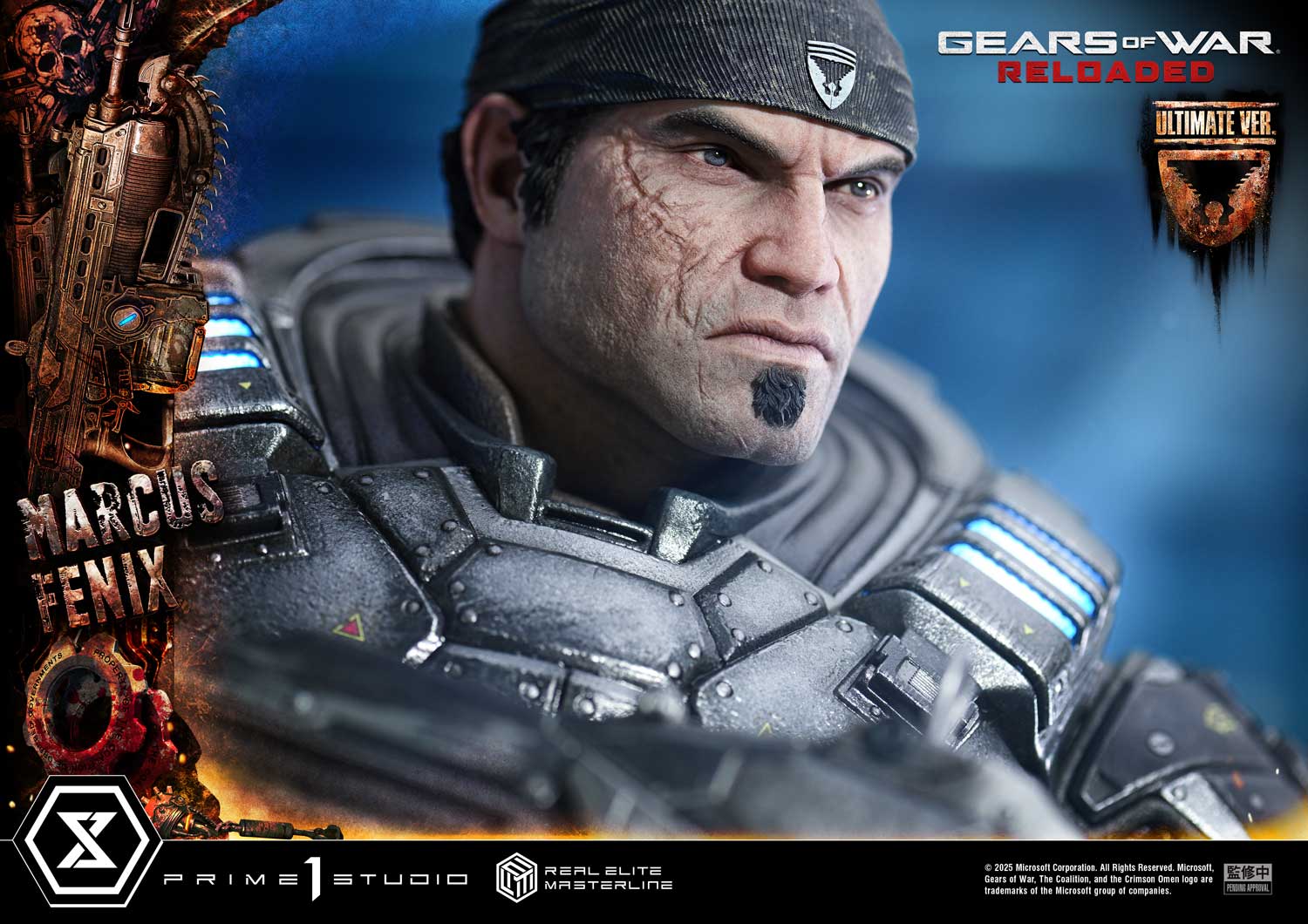 Real Elite Masterline Gears of War: Reloaded Marcus Fenix Ultimate Bonus Version