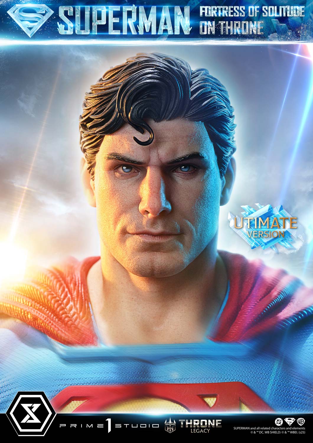 Throne Legacy Superman (Comics) Superman Fortress of Solitude on Throne (Design by Gabriele Dell'Otto) Ultimate Bonus Version