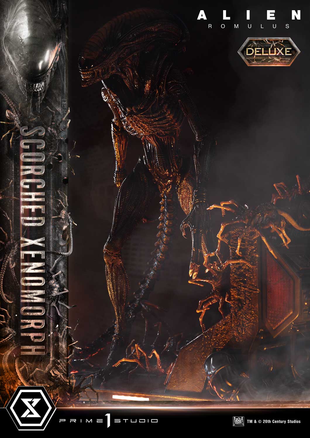 Museum Masterline XL Alien: Romulus Scorched Xenomorph Deluxe Bonus Version