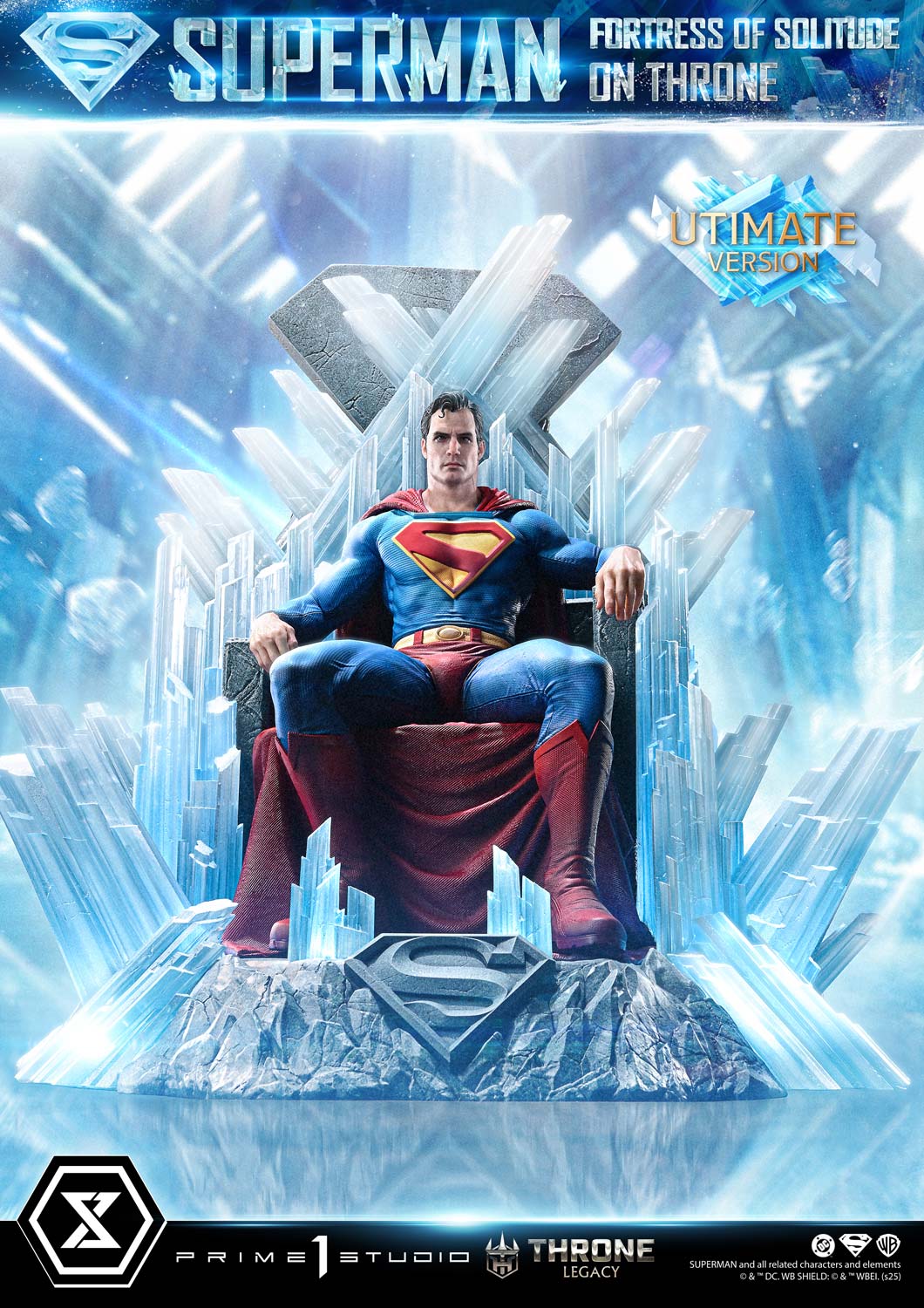 Throne Legacy Superman (Comics) Superman Fortress of Solitude on Throne (Design by Gabriele Dell'Otto) Ultimate Bonus Version