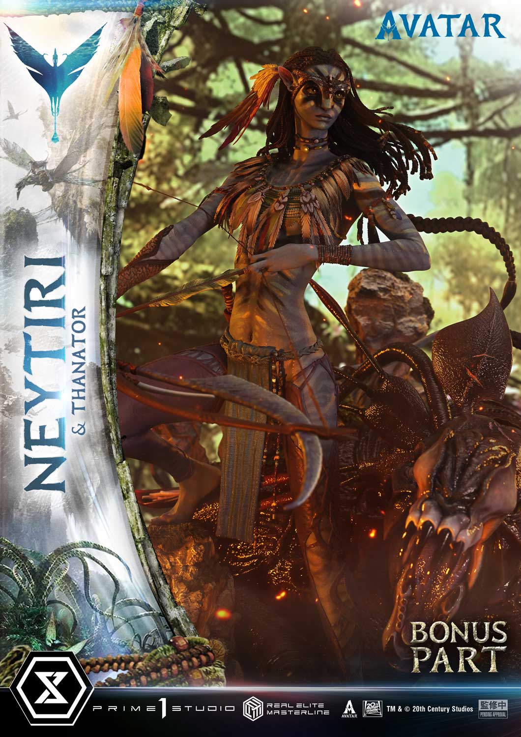 Real Elite Masterline Avatar (Film) Neytiri & Thanator Avatar Legacy Collection DX Bonus Version