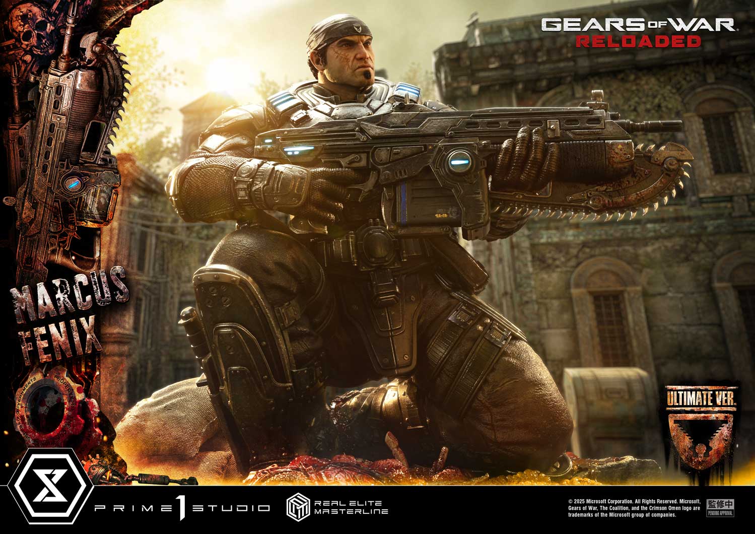 Real Elite Masterline Gears of War: Reloaded Marcus Fenix Ultimate Bonus Version