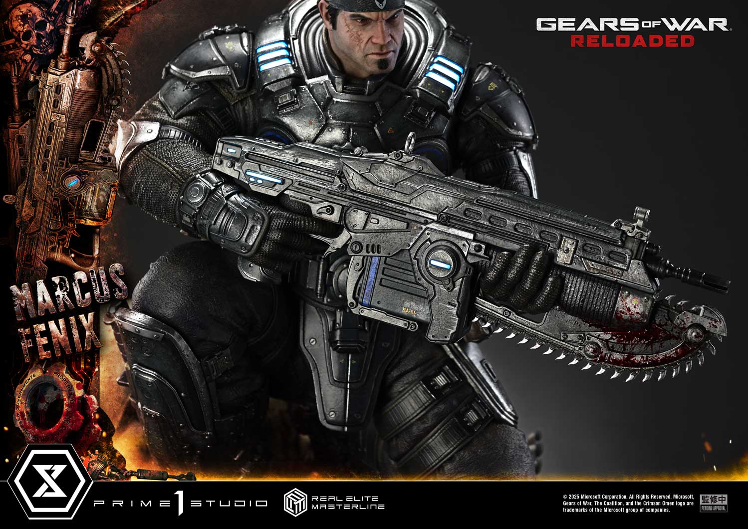 Real Elite Masterline Gears of War: Reloaded Marcus Fenix Ultimate Bonus Version