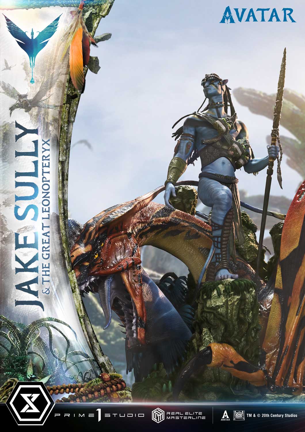 Real Elite Masterline Avatar (Film) Jake Sully & The Great Leonopteryx Avatar Legacy Collection Deluxe Bonus Version