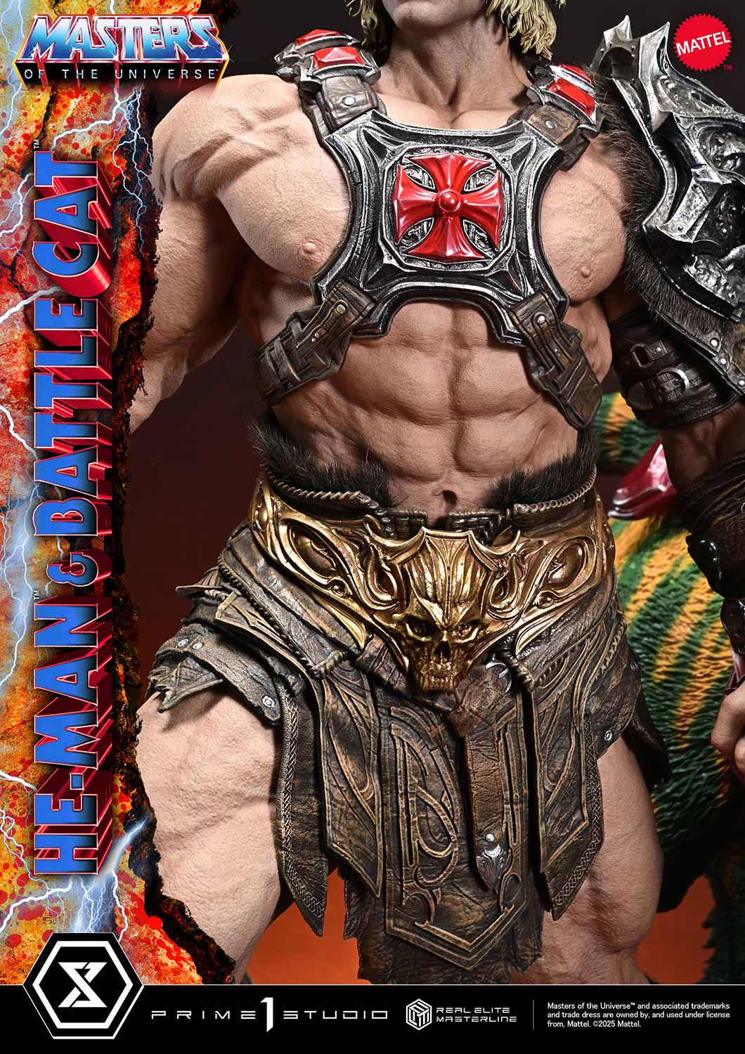 Real Elite Masterline Masters of the Universe He-Man & Battle Cat Ultimate Bonus Version