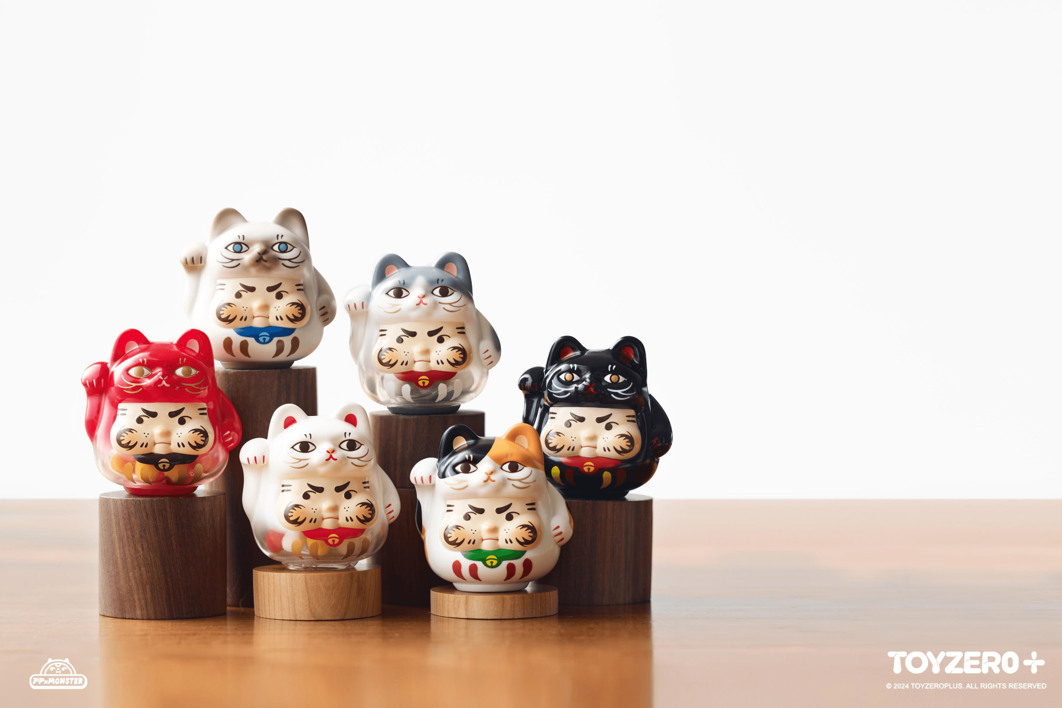 PP X MONSTER Lucky Kitten Daruma Blind Box (Box of 6)