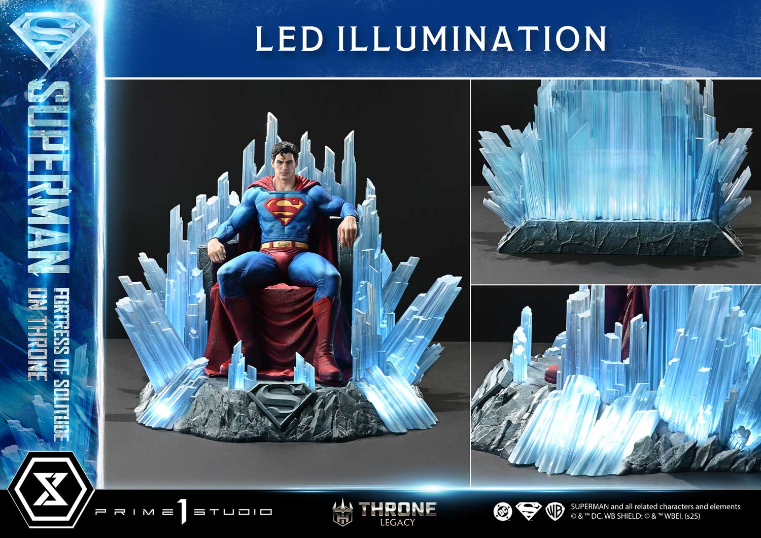 Throne Legacy Superman (Comics) Superman Fortress of Solitude on Throne (Design by Gabriele Dell'Otto) Ultimate Version