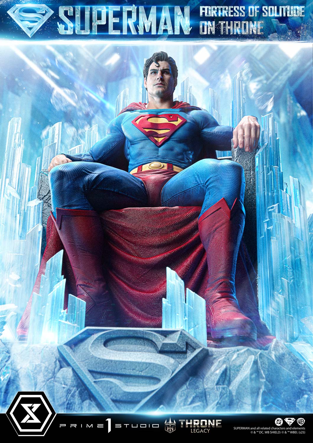Throne Legacy Superman (Comics) Superman Fortress of Solitude on Throne (Design by Gabriele Dell'Otto) Ultimate Bonus Version