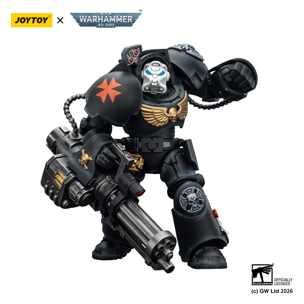 Black Templars Terminator 3 with Power Fist and Assault Cannon | 6927054403110