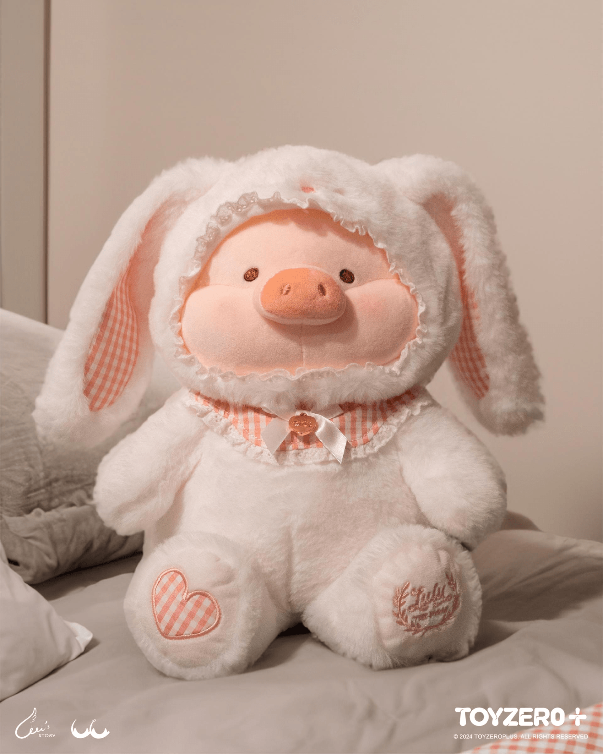 LuLu the Piggy - 28cm Bunny LuLu Plush (White ver.) | 726436108461