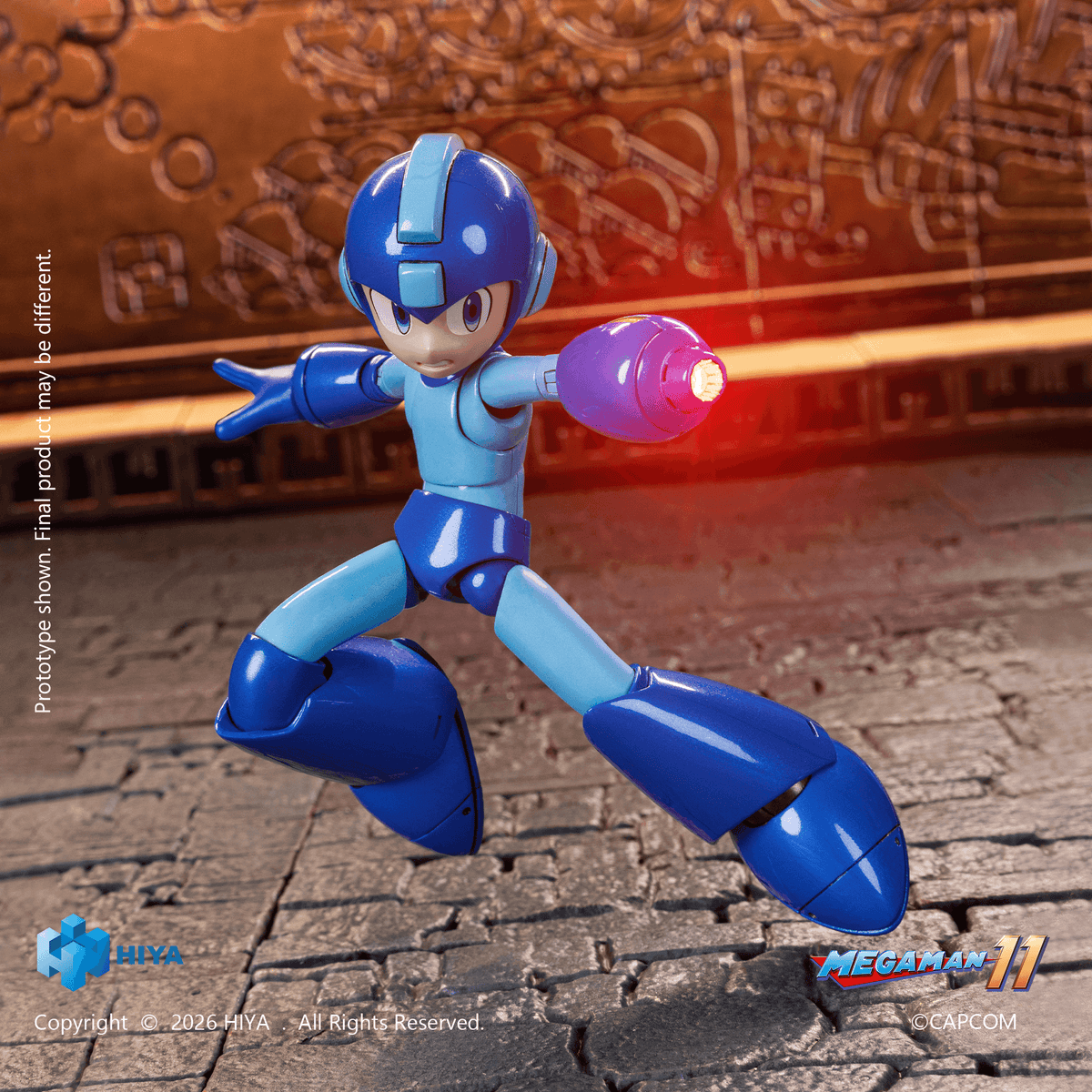 HIYA Exquisite Basic Series None Scale 4.7 Inch Mega Man Original Series Mega Man Action Figure