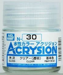 Mr Hobby Acrysion N30 - Clear (Gloss/Primary-For Coat) | 4973028927245