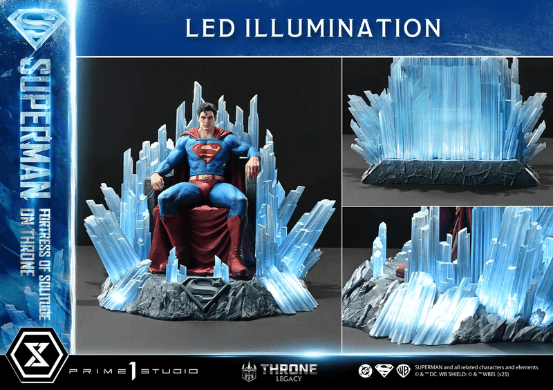 Prime 1 Studio Throne Legacy Superman (Comics) Superman Fortress of Solitude on Throne (Design by Gabriele Dell'Otto) Ultimate Bonus Version | 4582647122162