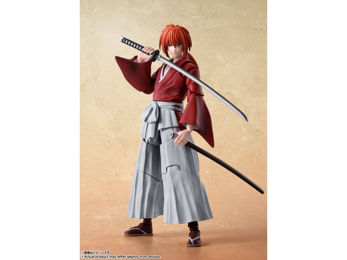 BANDAI Tamashii Kenshin Himura "Rurouni Kenshin: Meiji Swordsman Romantic Story", TAMASHII NATIONS S.H.Figuarts | 4573102654809