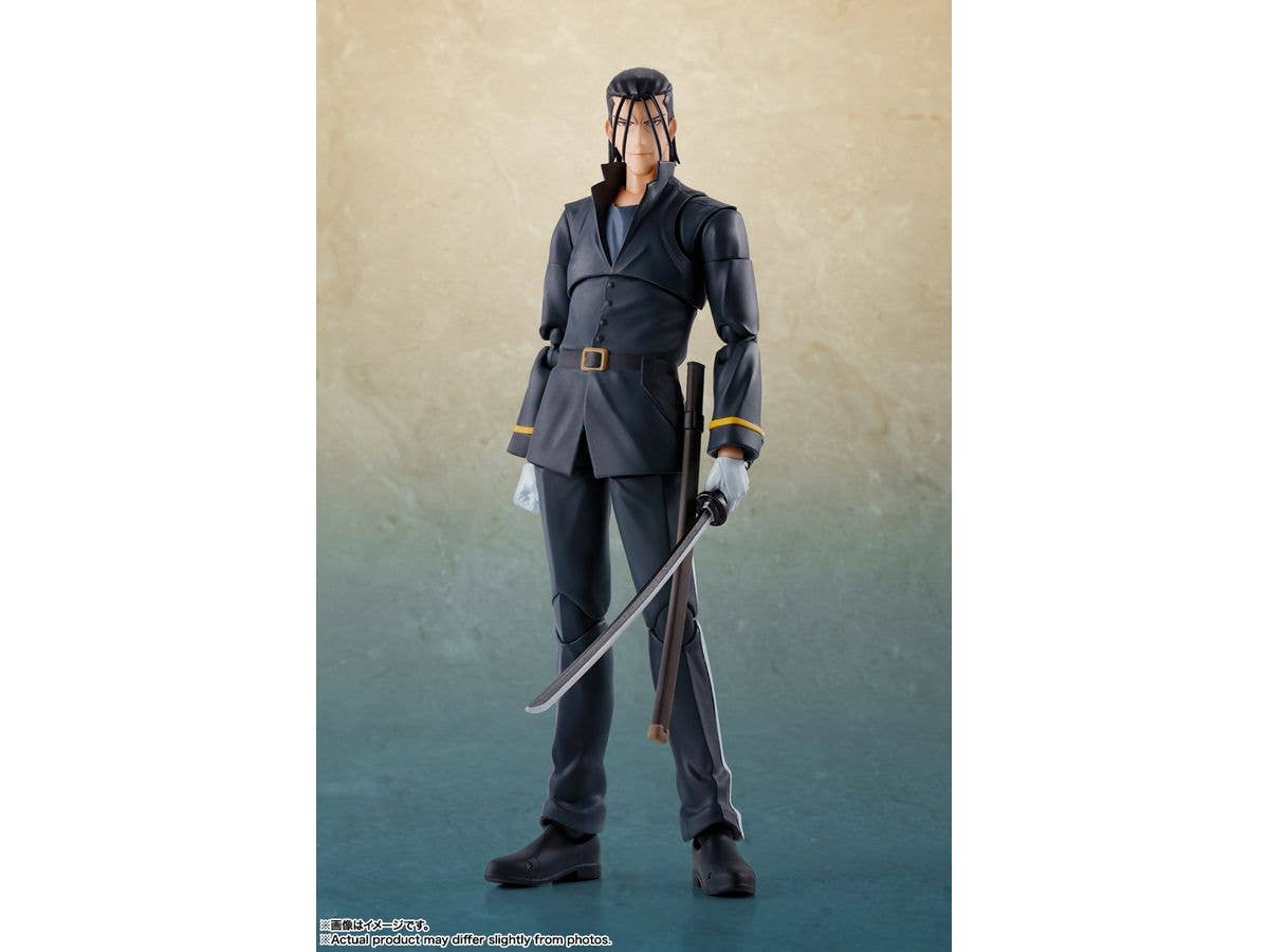 BANDAI Tamashii Hajime Saito "Rurouni Kenshin: Meiji Swordsman Romantic Story", TAMASHII NATIONS S.H.Figuarts | 4573102654816