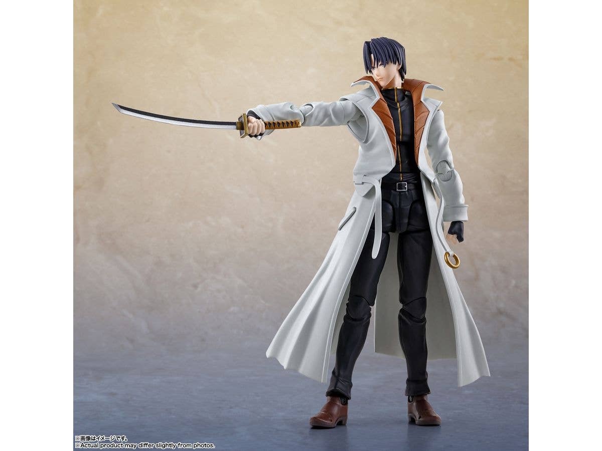 BANDAI Tamashii Aoshi Shinomori "Rurouni Kenshin: Meiji Swordsman Romantic Story", TAMASHII NATIONS S.H.Figuarts | 4573102654823