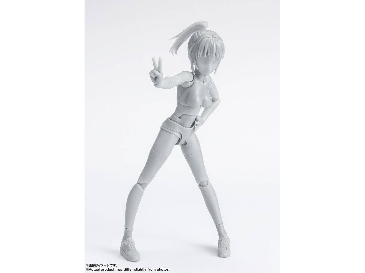 BANDAI Spirits BODY-CHAN -School Life- Edition DX SET (Gray Color Ver.), TAMASHII NATIONS S.H.Figuarts | 4573102660664