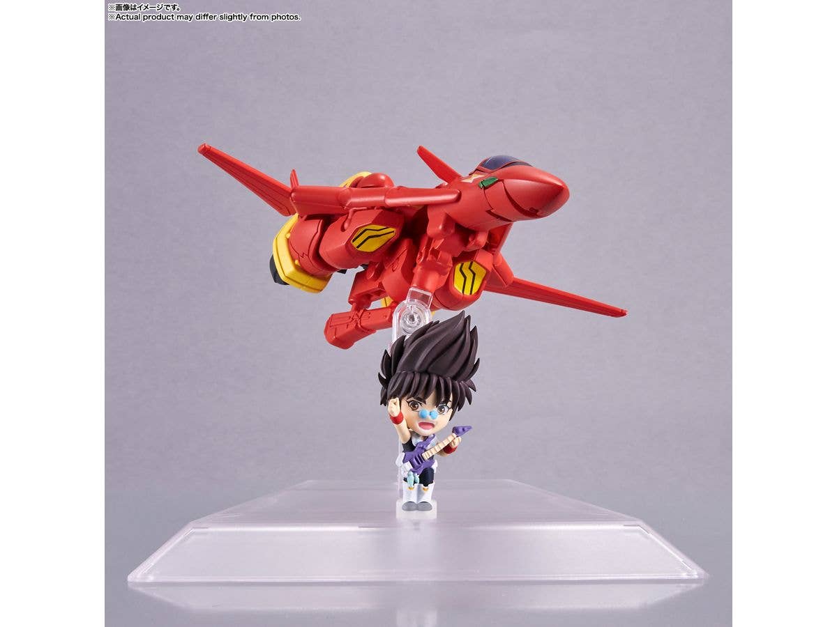 BANDAI Spirits VF-19 Custom Fire Valkyrie with Basara Nekki "Macross 7", TAMASHII NATIONS Tiny Session | 4573102660862