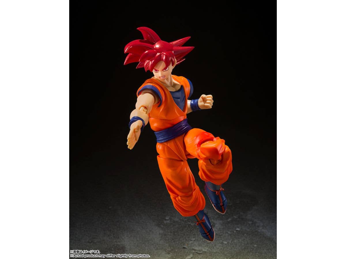 BANDAI Spirits SUPER SAIYAN GOD SON GOKU -SAIYAN GOD OF VIRTUE- "DRAGON BALL SUPER", TAMASHII NATIONS S.H.Figuarts | 4573102661234