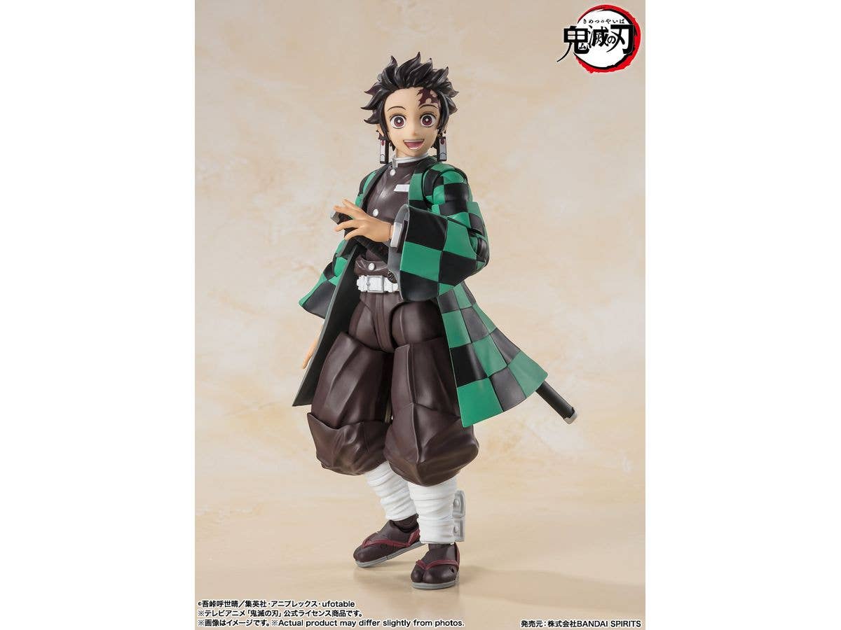 BANDAI Tamashii Tanjiro Kamado "Demon Slayer: Kimetsu no Yaiba", TAMASHII NATIONS S.H.Figuarts | 4573102664754