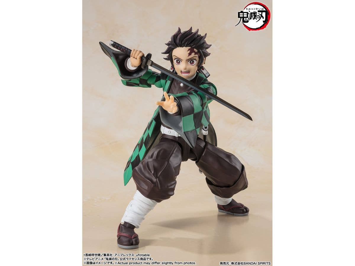 BANDAI Tamashii Tanjiro Kamado "Demon Slayer: Kimetsu no Yaiba", TAMASHII NATIONS S.H.Figuarts | 4573102664754