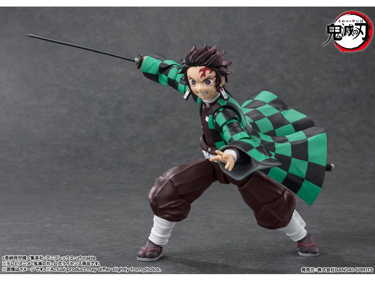 BANDAI Tamashii Tanjiro Kamado "Demon Slayer: Kimetsu no Yaiba", TAMASHII NATIONS S.H.Figuarts | 4573102664754