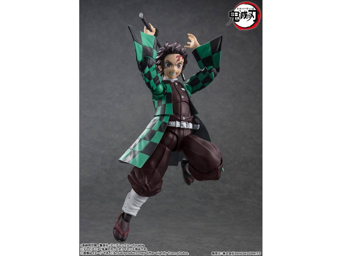 BANDAI Tamashii Tanjiro Kamado "Demon Slayer: Kimetsu no Yaiba", TAMASHII NATIONS S.H.Figuarts | 4573102664754