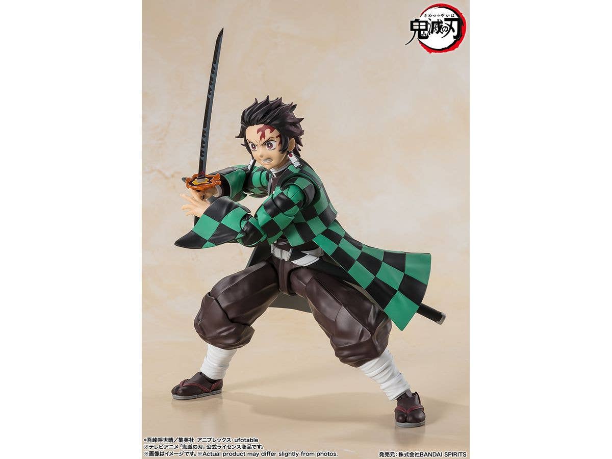 BANDAI Tamashii Tanjiro Kamado "Demon Slayer: Kimetsu no Yaiba", TAMASHII NATIONS S.H.Figuarts | 4573102664754