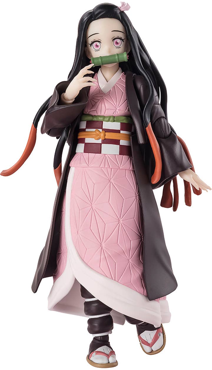 BANDAI Tamashii Nezuko Kamado "Demon Slayer: Kimetsu no Yaiba", TAMASHII NATIONS S.H.Figuarts | 4573102664761
