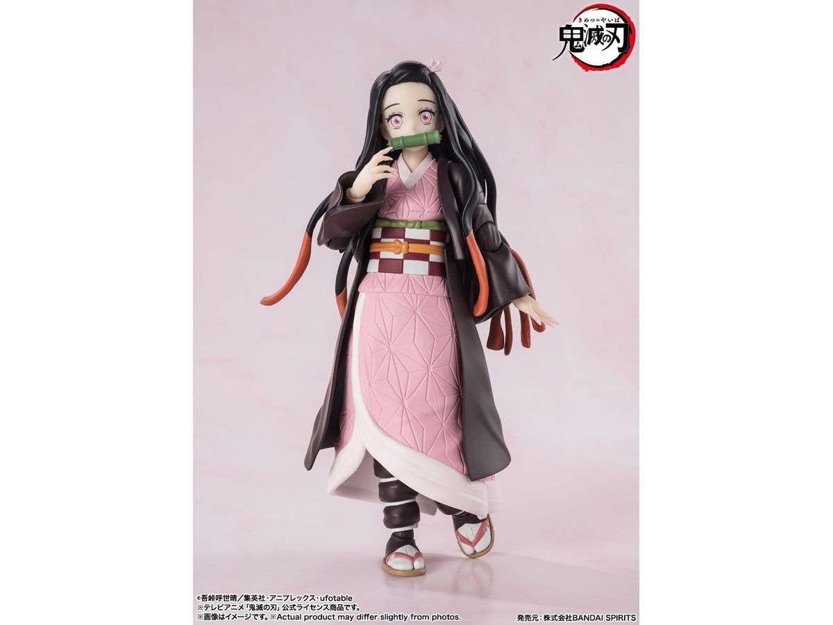 BANDAI Tamashii Nezuko Kamado "Demon Slayer: Kimetsu no Yaiba", TAMASHII NATIONS S.H.Figuarts | 4573102664761