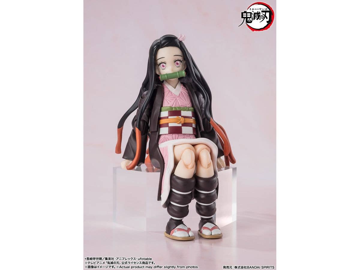 BANDAI Tamashii Nezuko Kamado "Demon Slayer: Kimetsu no Yaiba", TAMASHII NATIONS S.H.Figuarts | 4573102664761