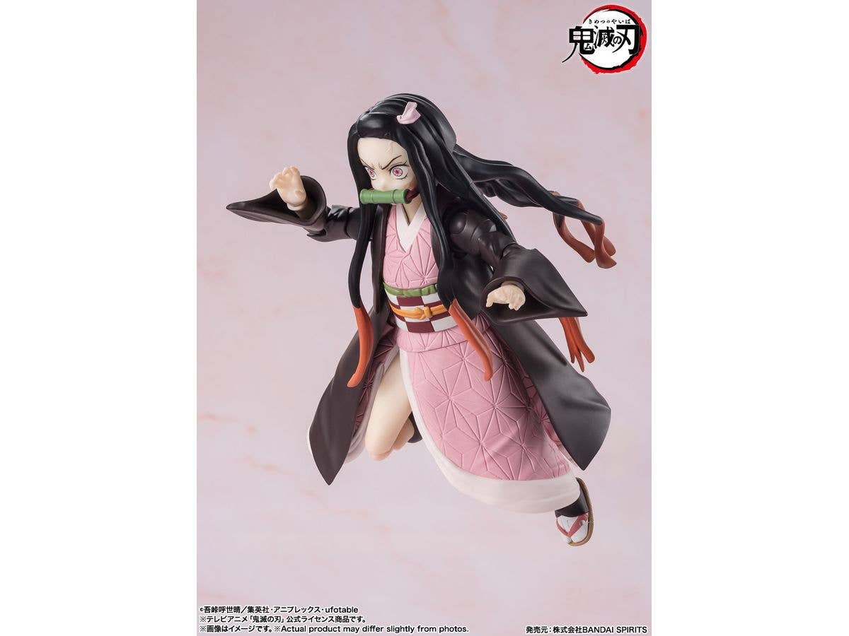 BANDAI Tamashii Nezuko Kamado "Demon Slayer: Kimetsu no Yaiba", TAMASHII NATIONS S.H.Figuarts | 4573102664761