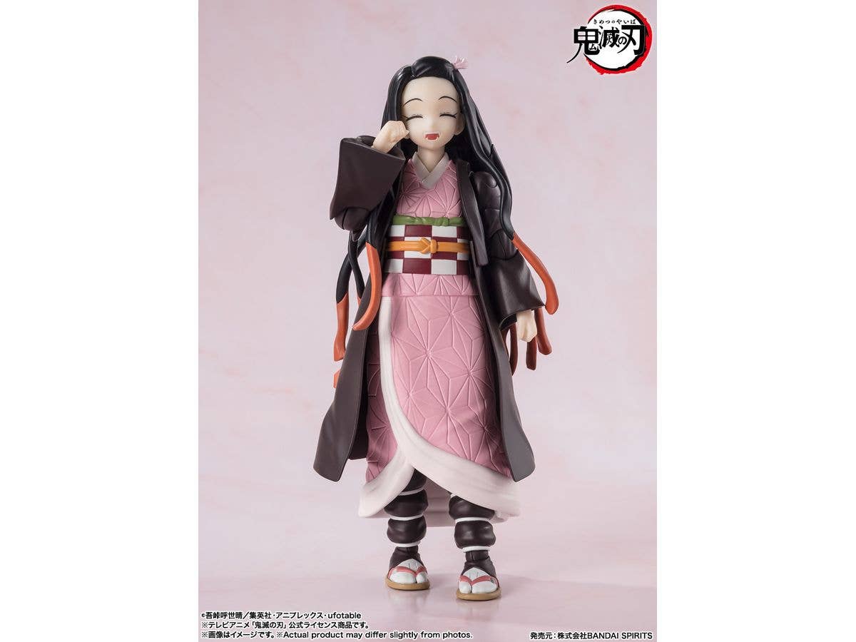 BANDAI Tamashii Nezuko Kamado "Demon Slayer: Kimetsu no Yaiba", TAMASHII NATIONS S.H.Figuarts | 4573102664761