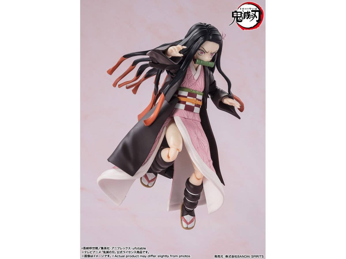BANDAI Tamashii Nezuko Kamado "Demon Slayer: Kimetsu no Yaiba", TAMASHII NATIONS S.H.Figuarts | 4573102664761
