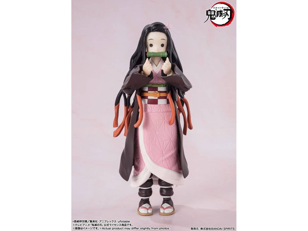 BANDAI Tamashii Nezuko Kamado "Demon Slayer: Kimetsu no Yaiba", TAMASHII NATIONS S.H.Figuarts | 4573102664761