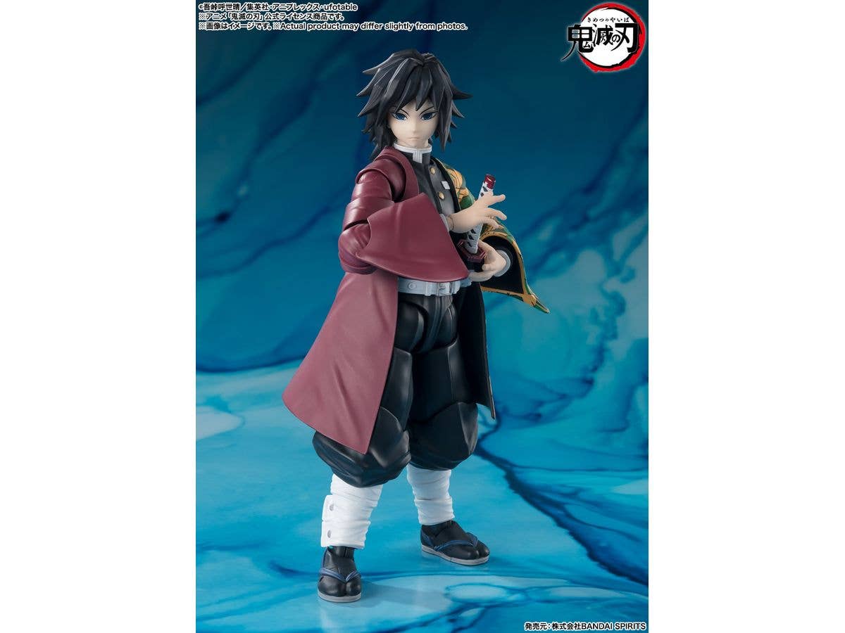 BANDAI Tamashii GIYU TOMIOKA "Demon Slayer: Kimetsu no Yaiba", TAMASHII NATIONS S.H.Figuarts | 4573102664778